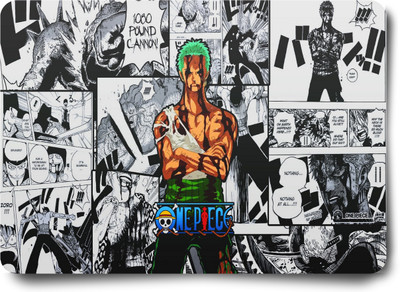 Replix One Piece Anime Printed Mousepad with Smooth Mouse Control for Laptop Non Slip Base Mousepad(Zoro)