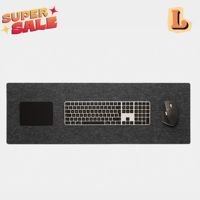 TIERNO Gaming Mouse pad & Desk Pad 95x30 cm SS-CC-113 Non Slip Base Dual Sided Mousepad(Dark Grey)