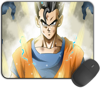 Kirmada Printed Designer Mouse Pad Gohan Transformation 2 Dragon Ball Z Non Slip Base Mousepad(Multicolor)
