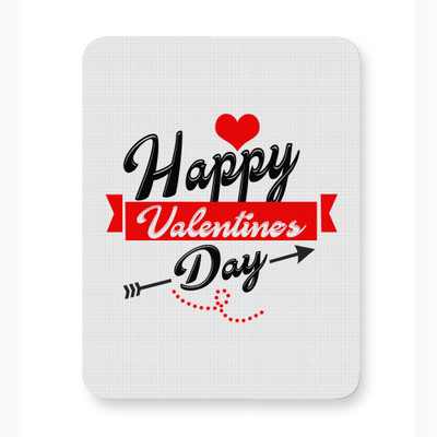 ICARUSBOX Icarus Box Happy valentine's day arrow Heart Mouse Pad Mat Anti-Slip Rubber Non Slip Base Mousepad(Multicolor)