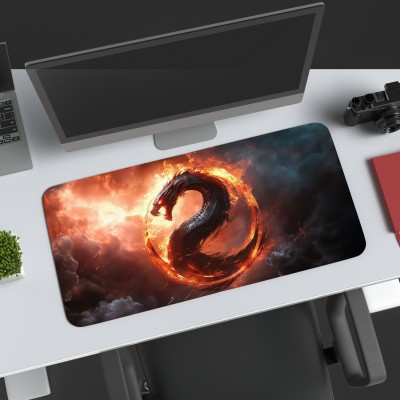 TheCommonCart Video Game Desk Mat Large (60cm x 28cm x 3mm) Extended Mouse Pad, Desk Mat Mousepad(Mortal Kombat)