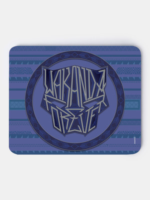 macmerise Wakanda Forever Black Panther Head Non Slip Base Mousepad(Multicolor)