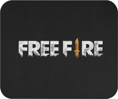 BHS BROTHERS FREE FIRE printed mouse pad for PC/Laptop Non Slip Base Mousepad(Black)