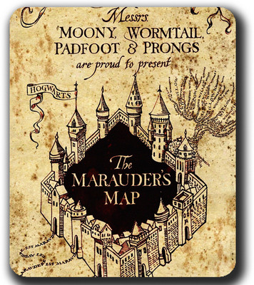 Get Fatang The Marauders Map Non Slip Base Mousepad(Beige)