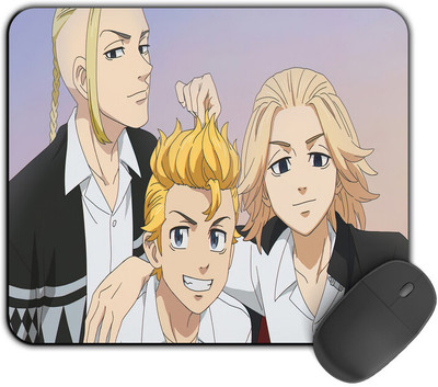 Kirmada Printed Designer Friends Tokyo Revengers Mouse Pad. Non Slip Base Mousepad(Multicolor)