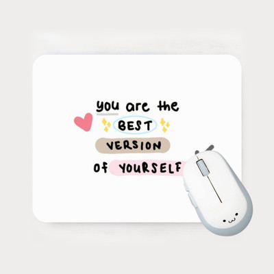 S Creation Mouse Pad for girls for laptop, Gaming Computer Non-Slip Base m-8 Non Slip Base Mousepad(White)