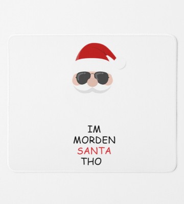 HopOffer Modern Santa: MousePad by A Innovative Gift For Christmas Mousepad(White)