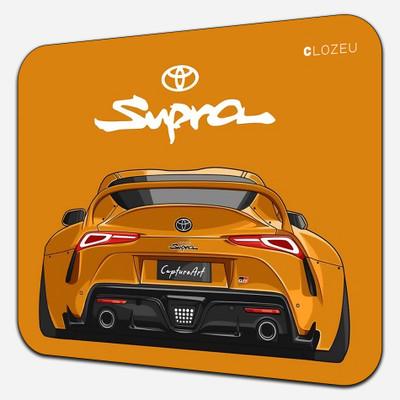 CLOZEU Rubber Mouse Pad Office and Gaming Mouse Pad Non Slip Base Mousepad(Yellow)
