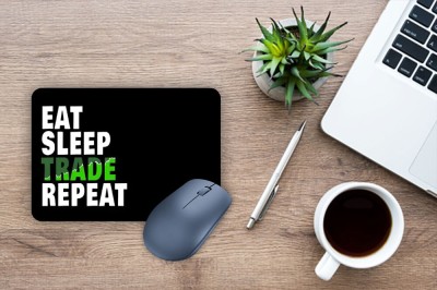 RAWAT TRADERS Eat sleep trade repeat good gift to your Trade friends Design for Trading lovers Mousepad(Blue)