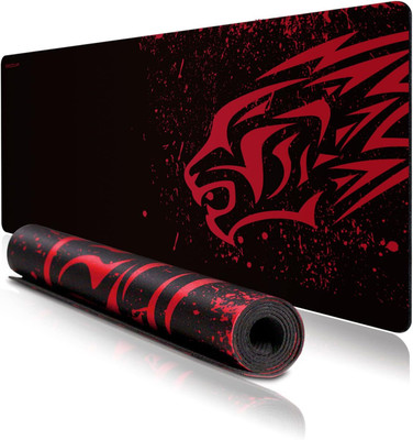 KRESHU MOUSE PADS Non Slip Base Mousepad(Black, Red)