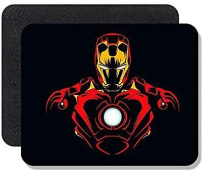 dk printing Iron,Man Printed Mouse Pad for Computer, PC, Laptop Mousepad (Multicolor) Mousepad(Black)