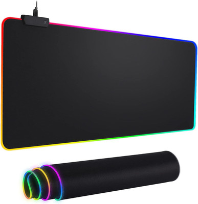 Sarang Extra Large RGB Gaming Mouse Pad, Large Mouse Pad,Led and Big Mouse mat Non Slip Base Mousepad(Black)