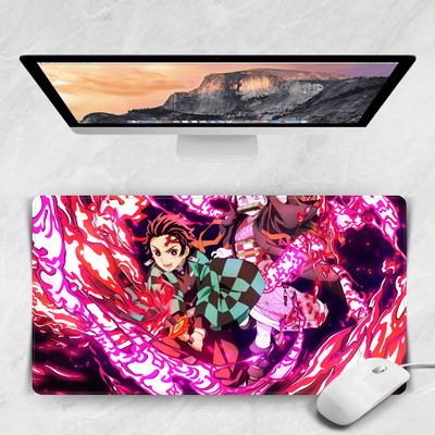 Replix Demon Slayer Anime Printed Mouse Pad for Laptop Non Slip Base Mousepad(Multicolor)