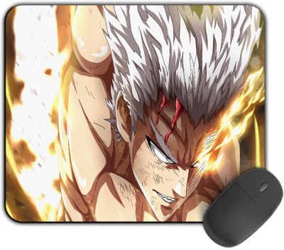 Kirmada Printed Design Mouse Pad Garou Power One Punch Man Mousepad(Multicolor)