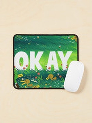Aaltu Faltu Okay Ducks – Funny & Wholesome Mouse Pad Non Slip Base Mousepad(Multicolor)