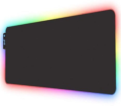 AORDEY RGB Gaming Mouse Pad, Soft Glowing 14 LED Modes, Gaming Desk Keyboard Pad Non Slip Base Dual Sided Mousepad(Black)