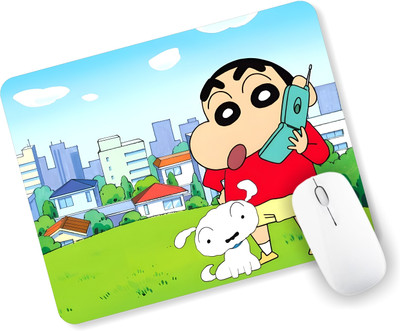Kuavi Shinchan Mouse Pad Non-Slip Base - Enhance Precision (Shinchan-2) Non Slip Base Mousepad(Multicolor)