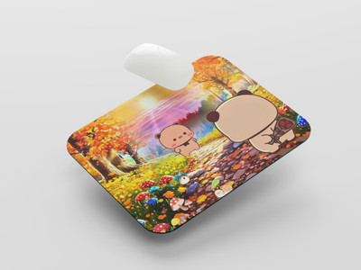 UNIARAWALAS Non-Slip Brain ,DUDU BUBU Cartoon MPM-132 Non Slip Base Mousepad(Black)