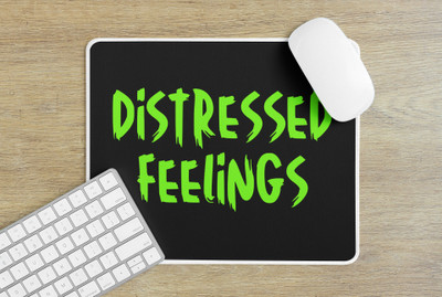 Epic Merch Distressed feelings Non Slip Base Mousepad(Multicolor)