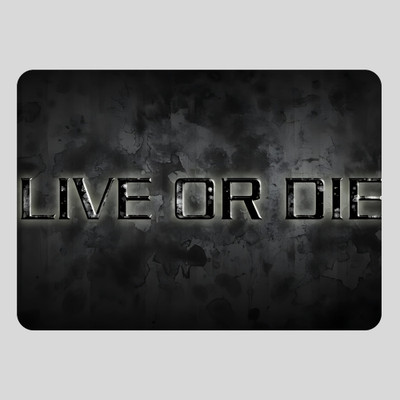 KAALPANIK MP-LiveOrDie Non Slip Base Mousepad(Multicolor)