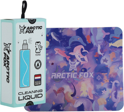 ARCTIC FOX Screen Cleaning Kit Set and Non-Slip Rubber Base Mouse Pad Combo (Trawi & Kit) Mousepad(Multicolor)
