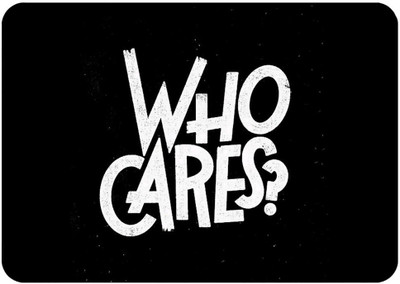 Artefact Who Cares Mouse Pad FKMP00169 Non Slip Base Mousepad(Multicolor)