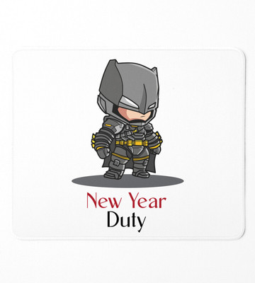 HopOffer New Year New Duty, Graphics Printed Mousepad On New Year Non Slip Base Mousepad(White)