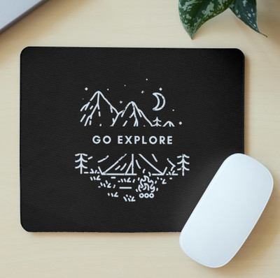 KLEDINGWINKEL GO EXPLORE Non Slip Base Mousepad(Multicolor)