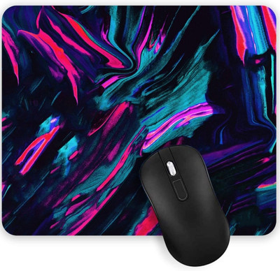 NAFCO Computer Mouse Mat with Anti-Slip Rubber Base & Smooth Mouse Control Non Slip Base Mousepad(Black)