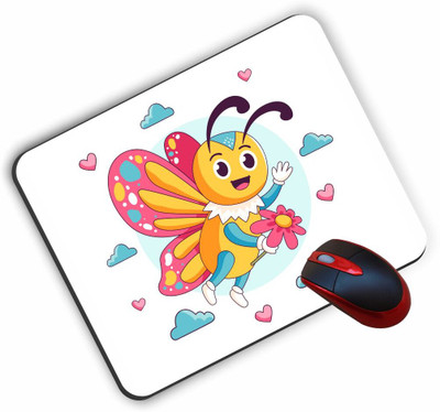 Tshirtwala MPS111 Non Slip Base Mousepad(Pink)