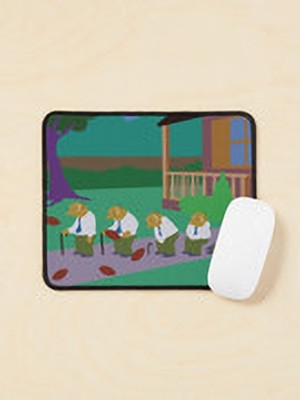 Aaltu Faltu Simplified Simpsons – Football in the Groin Mouse Pad Mousepad(Multicolor)