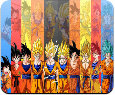 MITTRA INDIACRAFT Gaming Mouse Pad (Goku Evolution) Non Slip Base Mousepad(Multicolor)