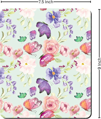 Printile PRINTED MOUSE PAD Non Slip Base Mousepad(Red&Pink&White)