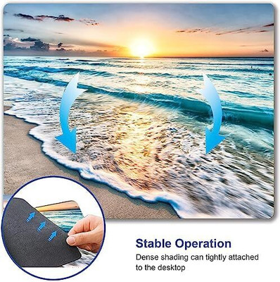 WardrobeChoice 22 fog forest Mouse Pad (9.5X7.9X0.3 INCH) Non Slip Base Mousepad(Multicolor)