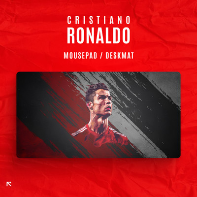 Rikony Cristiano Ronaldo CR7 MousePad - 23x11 Inches DeskMat-Perfect for Gaming & Work Mousepad(Multicolor)