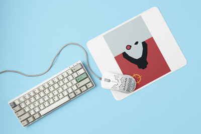 Rushaan Cyborg (BG White) - Printed animated Mousepad for animation lovers Mousepad(White)