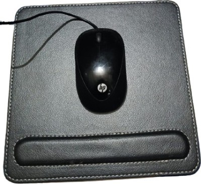 HASIL ENTERPRISE Mouse Pad Wrist Rest Ergonomic Mousepad Stitched Edge | Cushion Foam Mousepad(Black)