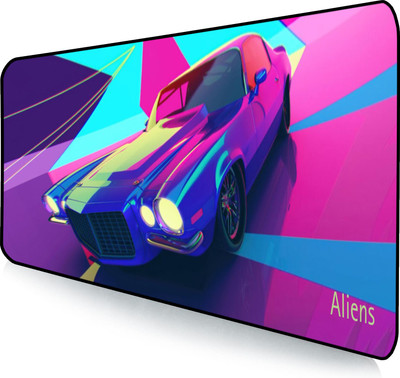 Aliens Extended Gaming Mouse Pad, Non-Slip Base, Water-Repellent, Smooth Surface Non Slip Base Mousepad(Style&2)