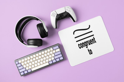 Rushaan Congruent to - Printed Mousepads For Mathematics Lovers(20cm x 18cm) Mousepad(White)