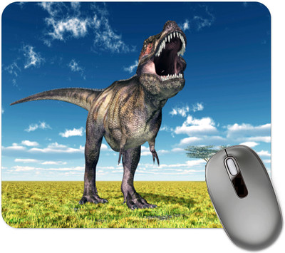 dk printing Sweet Dinosaur Printed Mouse Pad Non Slip Base Mousepad(Black)