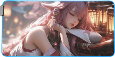 RKINFINITY On Trend Large Mouse Pad, Desk Mat, Non-Slip Rubber Base, 23x11 Inch Gaming Non Slip Base Mousepad(Pink)
