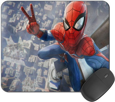 Kirmada Printed Spider Man Selfie Mouse Pad Super Smooth Surface Marvel Non Slip Base Mousepad(Multicolor)