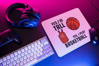 Epic MousePds Basketball Non Slip Base Mousepad(White)