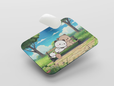 UNIARAWALAS Non-Slip Brain ,DUDU BUBU Cartoon MPM-146 Non Slip Base Mousepad(Black)