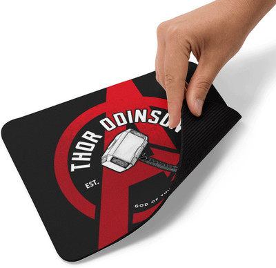 shahan design code 25 printed mouse pad for PC/Laptop Non Slip Base Mousepad(Black)