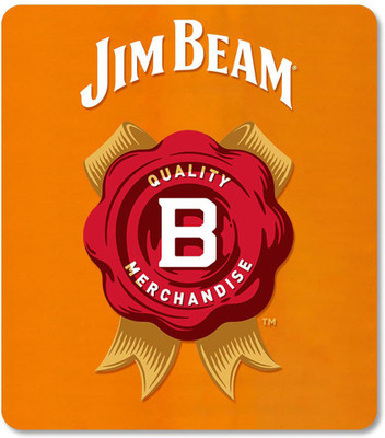 macmerise Jim Beam Orange Non Slip Base Mousepad(Multicolor)