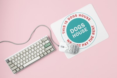 MiTrends Dogs house -printed Mousepads for pet lovers(20cm x 18cm) Mousepad(White)
