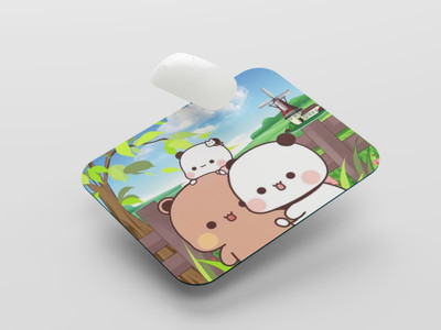 UNIARAWALAS Non-Slip Brain ,DUDU BUBU Cartoon MPM-190 Non Slip Base Mousepad(Black)