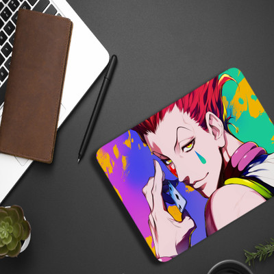 Inkaura Hisoka Anime Mousepad 9x7 inch | Hunter x Hunter Themed Gaming Desk Accessories Non Slip Base Mousepad(Multicolor)