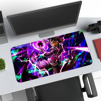 TheCommonCart Anime Desk Mat (60cm x 28cm x 3mm) Extended Mouse Pad, Desk Mat Mousepad(Black)